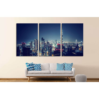 Dubai cityscape №558 Ready to Hang Canvas Print - Zellart Canvas Prints ALL_Products, s-558