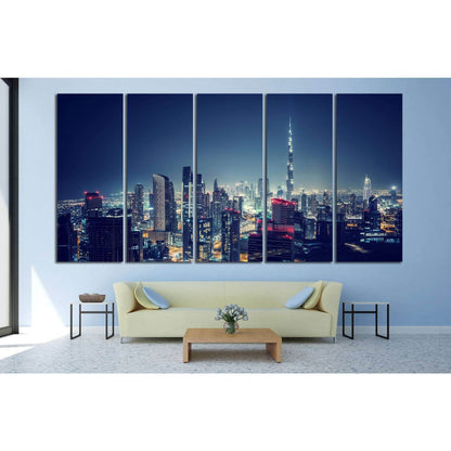 Dubai cityscape №558 Ready to Hang Canvas Print - Zellart Canvas Prints ALL_Products, s-558