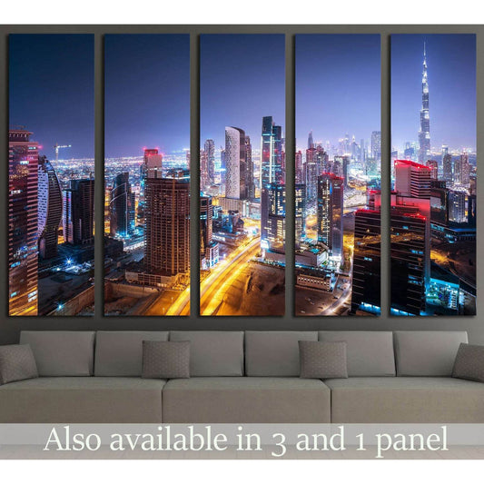 Dubai cityscape №559 Ready to Hang Canvas Print - Zellart Canvas Prints ALL_Products, s-559