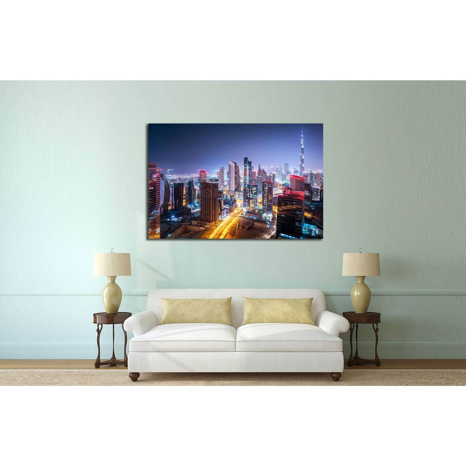 Dubai cityscape №559 Ready to Hang Canvas PrintCanvas art arrives ready to hang, with hanging accessories included and no additional framing required. Every canvas print is hand-crafted, made on-demand at our workshop and expertly stretched around 100% No