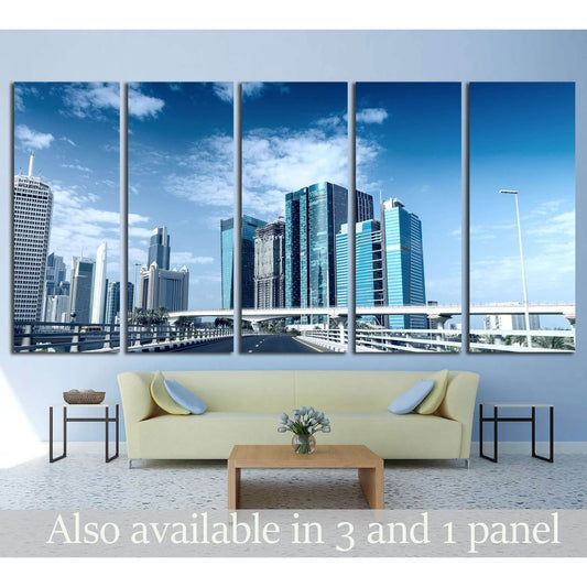 Dubai Downtown №1249 Ready to Hang Canvas Print - Zellart Canvas Prints ALL_Products, s-1249
