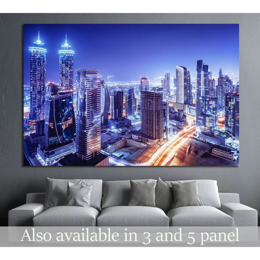 Dubai downtown, UAE №1132 Ready to Hang Canvas Print - Zellart Canvas Prints ALL_Products, s-1132