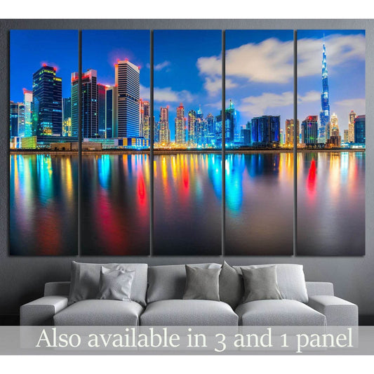 Dubai skyline №567 Ready to Hang Canvas Print - Zellart Canvas Prints ALL_Products, s-567