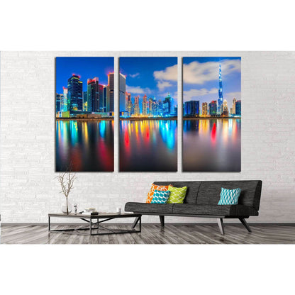 Dubai skyline №567 Ready to Hang Canvas Print - Zellart Canvas Prints ALL_Products, s-567