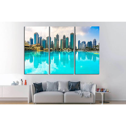 Dubai skyline №568 Ready to Hang Canvas Print - Zellart Canvas Prints ALL_Products, s-568