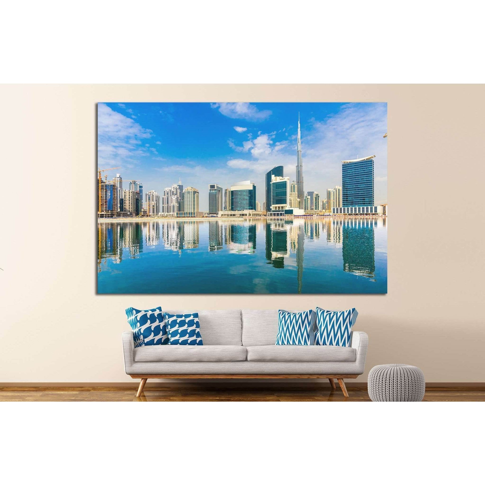 Dubai skyline, UAE. №1131 Ready to Hang Canvas Print - Zellart Canvas Prints ALL_Products, s-1131