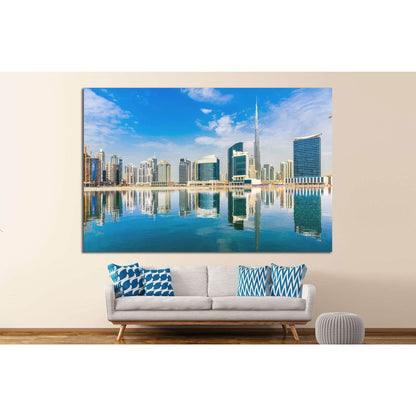 Dubai skyline, UAE. №1131 Ready to Hang Canvas Print - Zellart Canvas Prints ALL_Products, s-1131