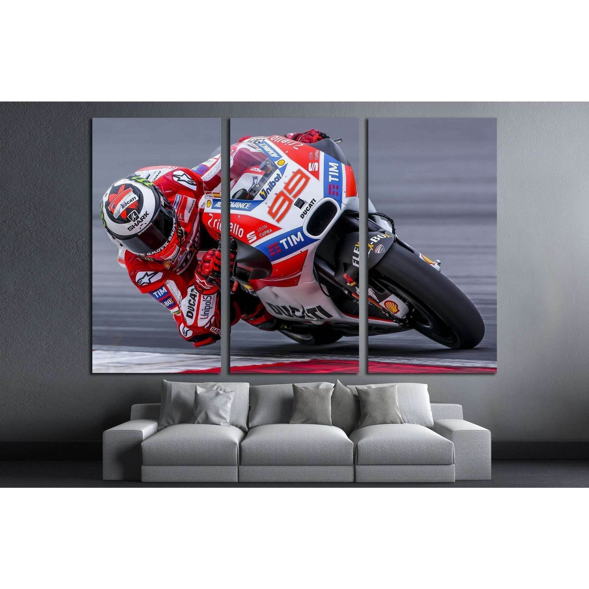 Ducati Team, Jorge Lorenzo, 2017 MotoGP pre-season test, SEPANG, MALAYSIA №1895 Ready to Hang Canvas PrintCanvas art arrives ready to hang, with hanging accessories included and no additional framing required. Every canvas print is hand-crafted, made on-d