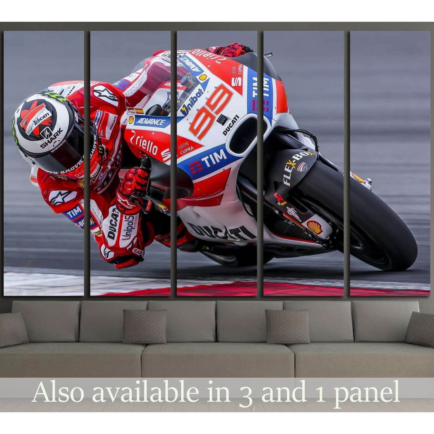 Ducati Team, Jorge Lorenzo, 2017 MotoGP pre-season test, SEPANG, MALAYSIA №1895 Ready to Hang Canvas PrintCanvas art arrives ready to hang, with hanging accessories included and no additional framing required. Every canvas print is hand-crafted, made on-d