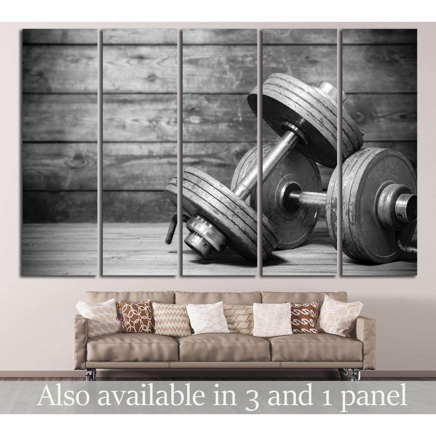 Dumbbless №200 Ready to Hang Canvas Print - Zellart Canvas Prints ALL_Products, wd-200