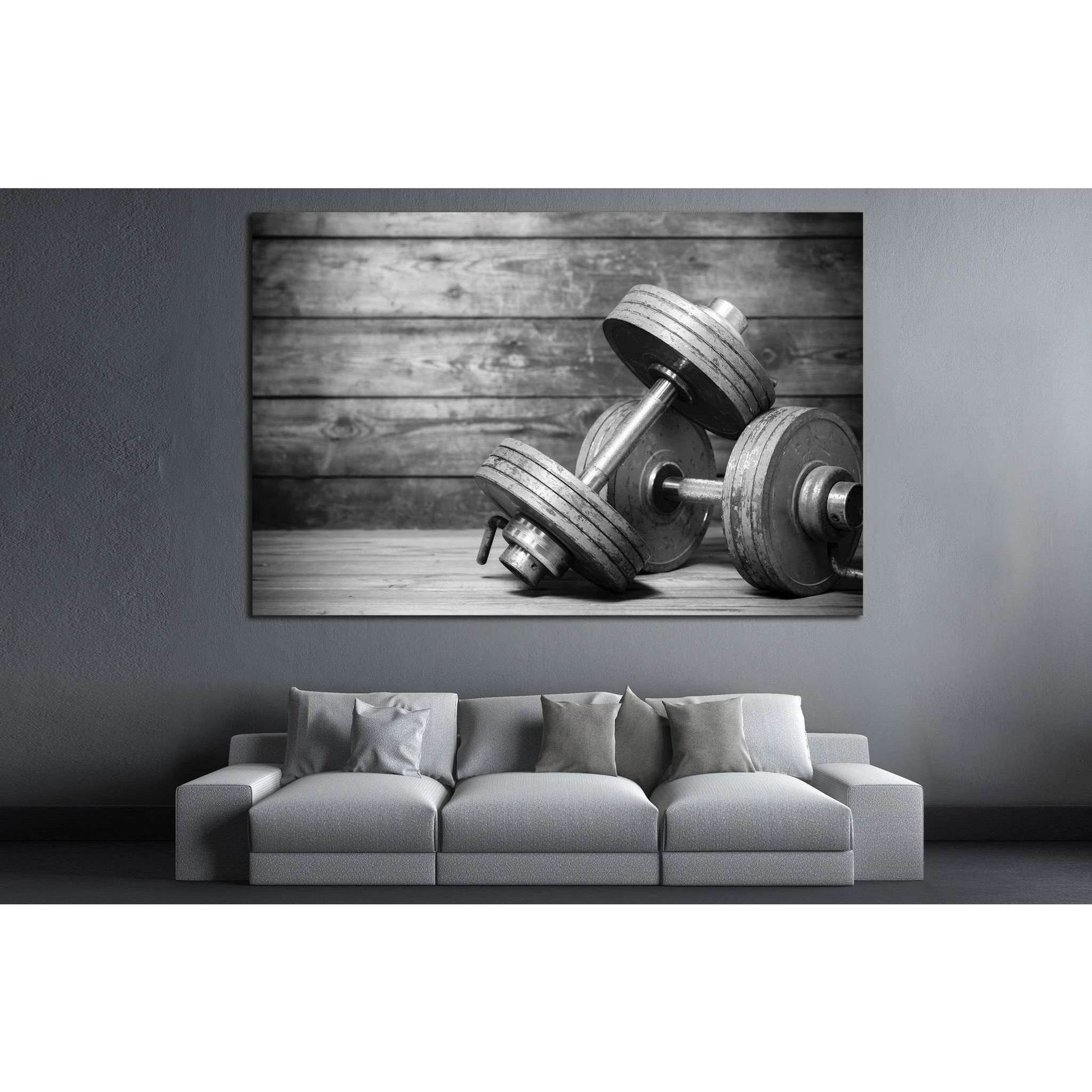 Dumbbless №200 Ready to Hang Canvas Print - Zellart Canvas Prints ALL_Products, wd-200