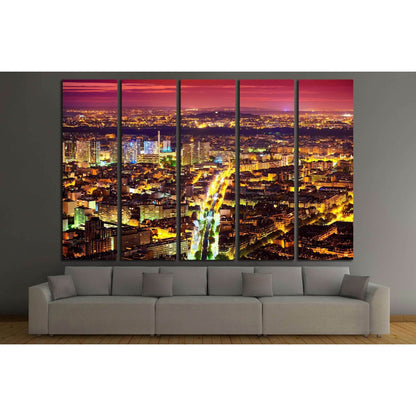 Eastern Paris at Night №2587 Ready to Hang Canvas Print - Zellart Canvas Prints ALL_Products, s-2587