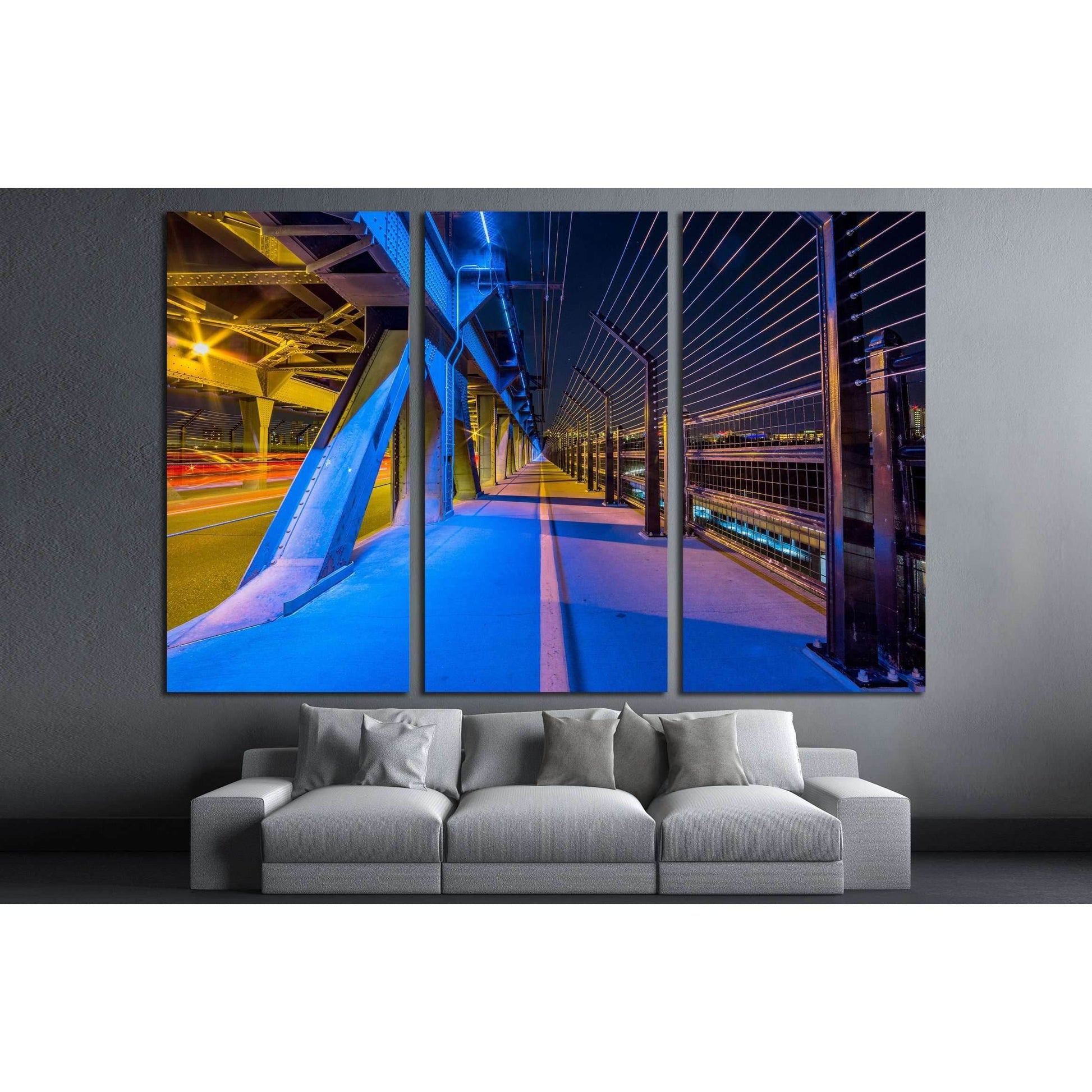Edmonton, Alberta high level bridge №3051 Ready to Hang Canvas Print - Zellart Canvas Prints ALL_Products, s-3051