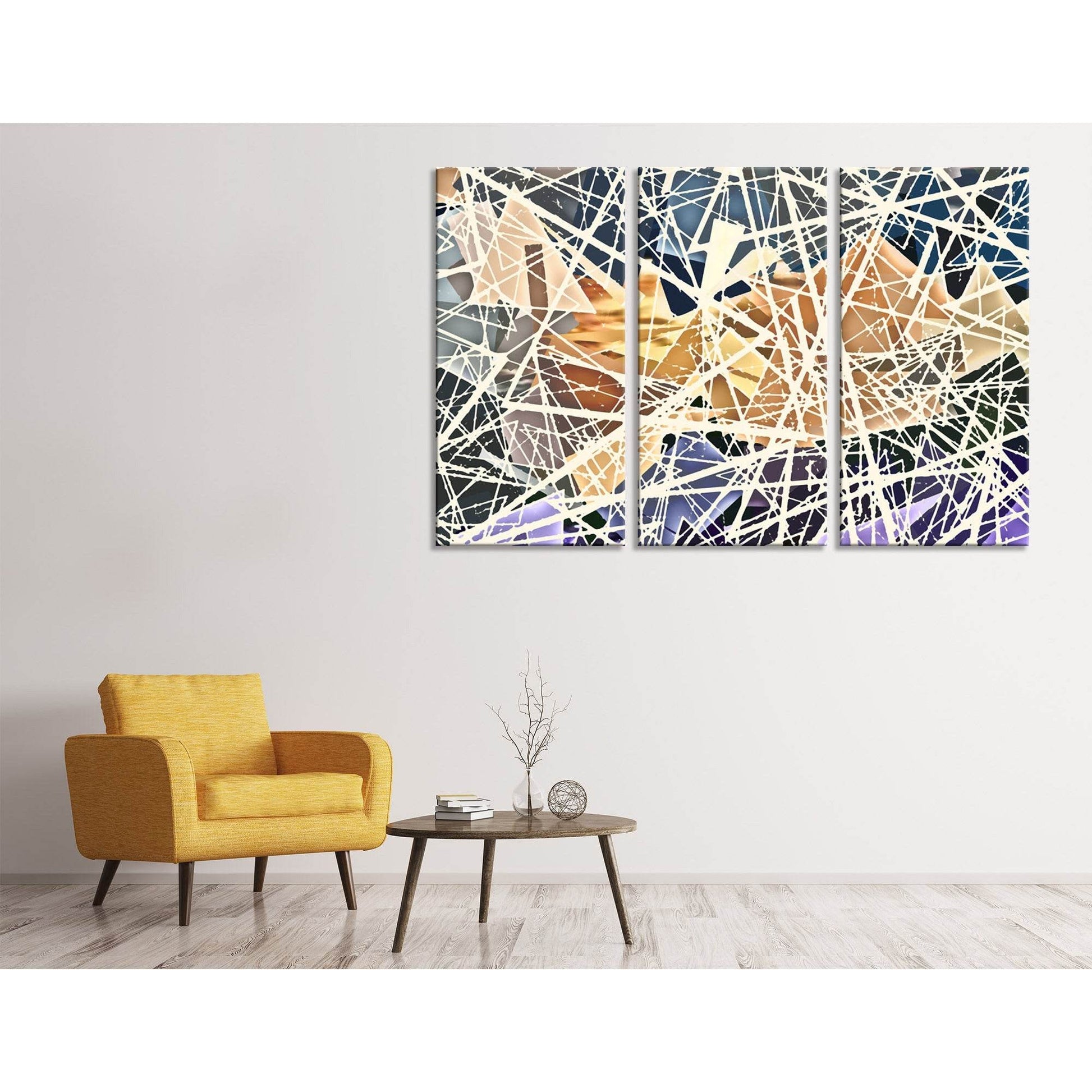 Egyptian Pyramids Abstract №04341 Ready to Hang Canvas Print - Zellart Canvas Prints ALL_Products