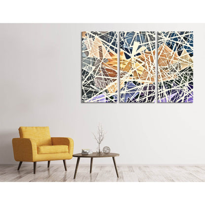 Egyptian Pyramids Abstract №04341 Ready to Hang Canvas Print - Zellart Canvas Prints ALL_Products
