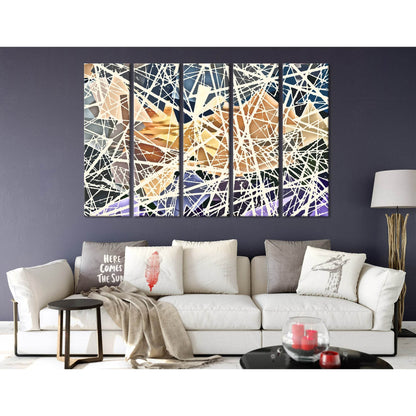 Egyptian Pyramids Abstract №04341 Ready to Hang Canvas Print - Zellart Canvas Prints ALL_Products