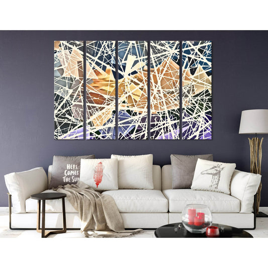 Egyptian Pyramids Abstract №04341 Ready to Hang Canvas Print - Zellart Canvas Prints ALL_Products