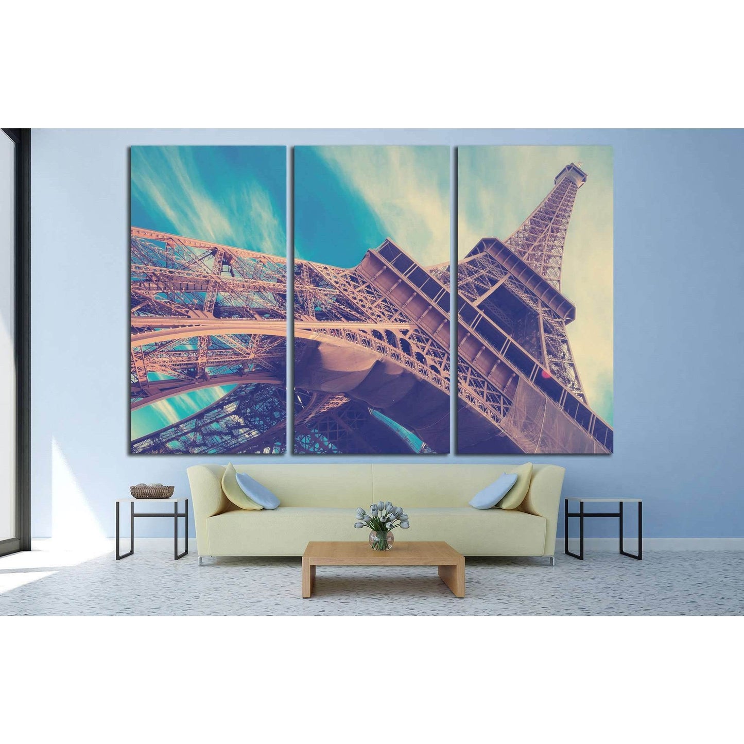 Eiffel Tower in Paris, France №1176 Ready to Hang Canvas Print - Zellart Canvas Prints ALL_Products, s-1176