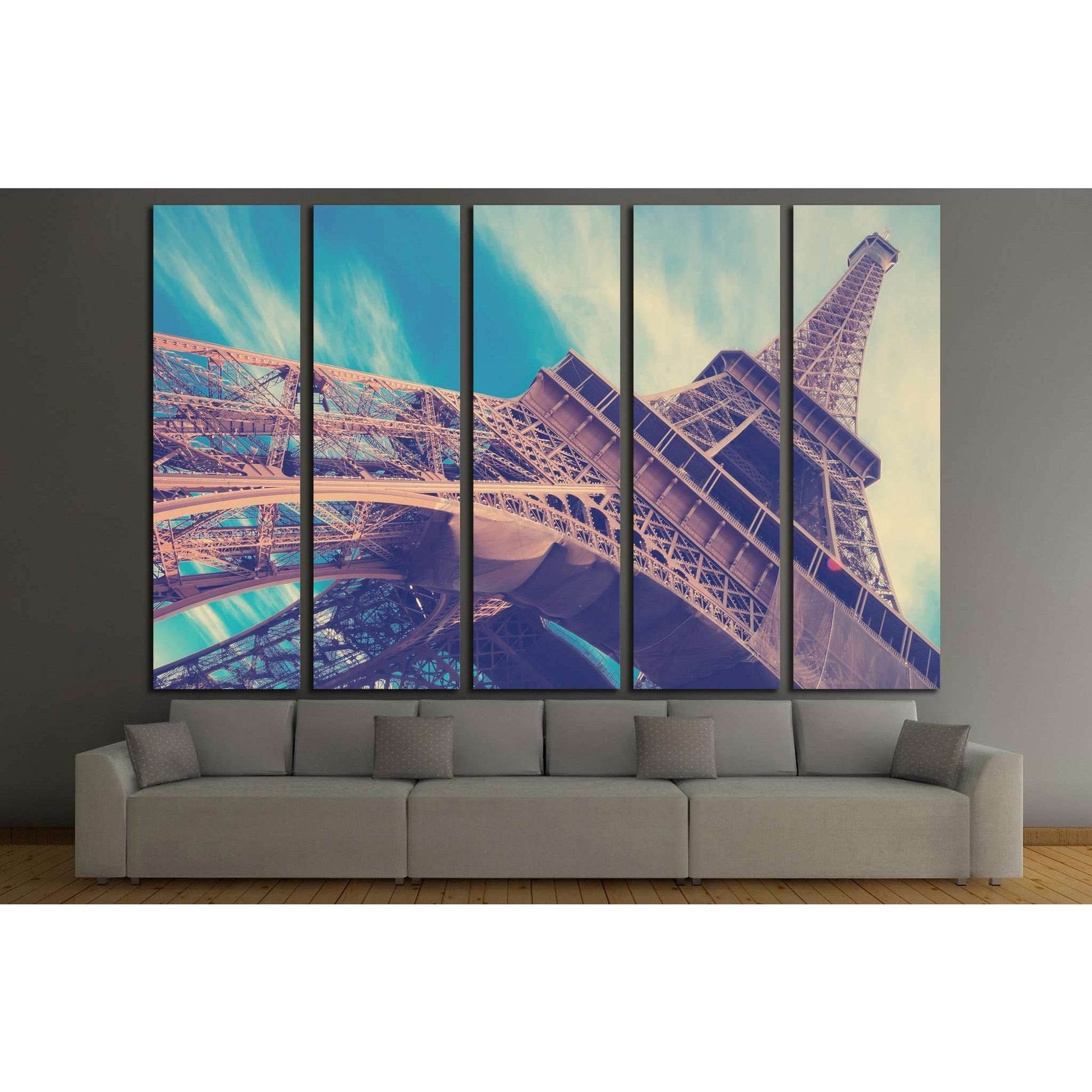 Eiffel Tower in Paris, France №1176 Ready to Hang Canvas Print - Zellart Canvas Prints ALL_Products, s-1176