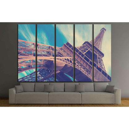 Eiffel Tower in Paris, France №1176 Ready to Hang Canvas Print - Zellart Canvas Prints ALL_Products, s-1176