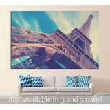 Eiffel Tower in Paris, France №1176 Ready to Hang Canvas Print