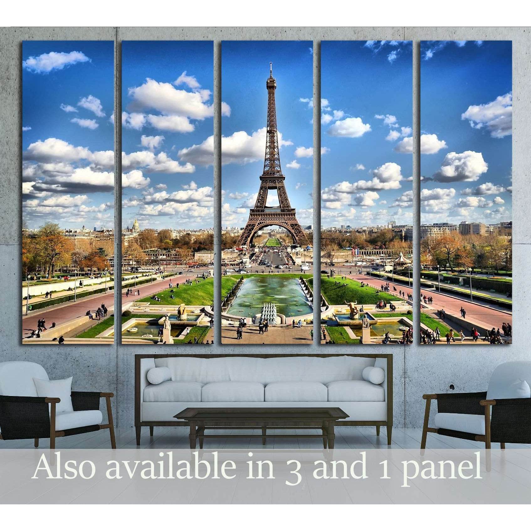 eiffel tower №2229 Ready to Hang Canvas Print