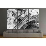 Eiffel tower, Paris. Black and white №1180 Ready to Hang Canvas Print