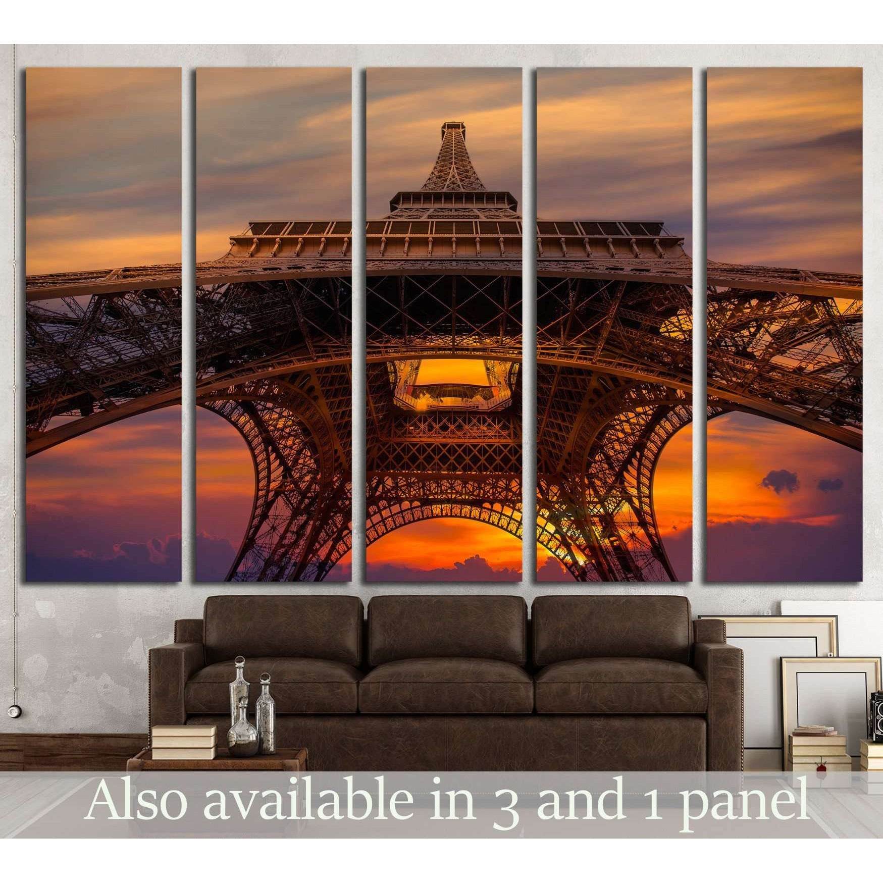 Eiffel tower, Paris, France №1188 Ready to Hang Canvas Print