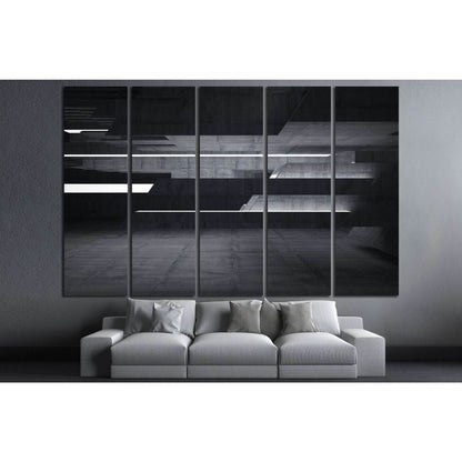 Empty dark abstract №1051 Ready to Hang Canvas Print - Zellart Canvas Prints ALL_Products, s-1051