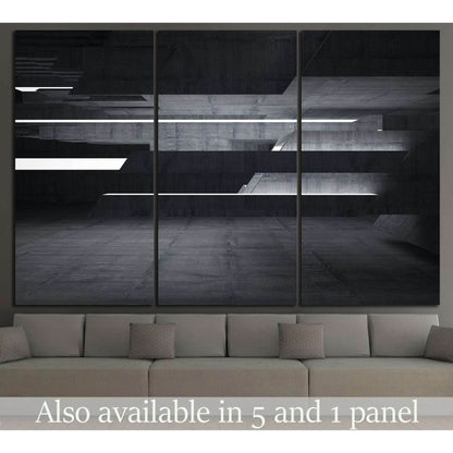 Empty dark abstract №1051 Ready to Hang Canvas Print - Zellart Canvas Prints ALL_Products, s-1051