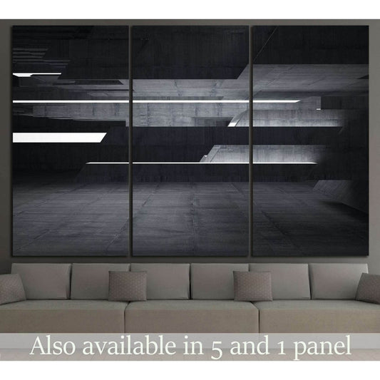 Empty dark abstract №1051 Ready to Hang Canvas Print - Zellart Canvas Prints ALL_Products, s-1051