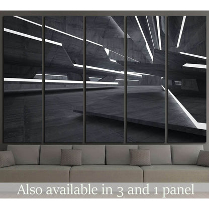 Empty dark abstract №1075 Ready to Hang Canvas Print - Zellart Canvas Prints ALL_Products, s-1075