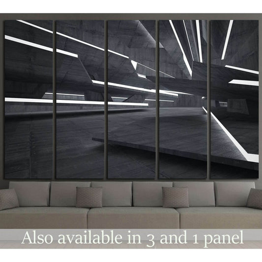 Empty dark abstract №1075 Ready to Hang Canvas Print - Zellart Canvas Prints ALL_Products, s-1075