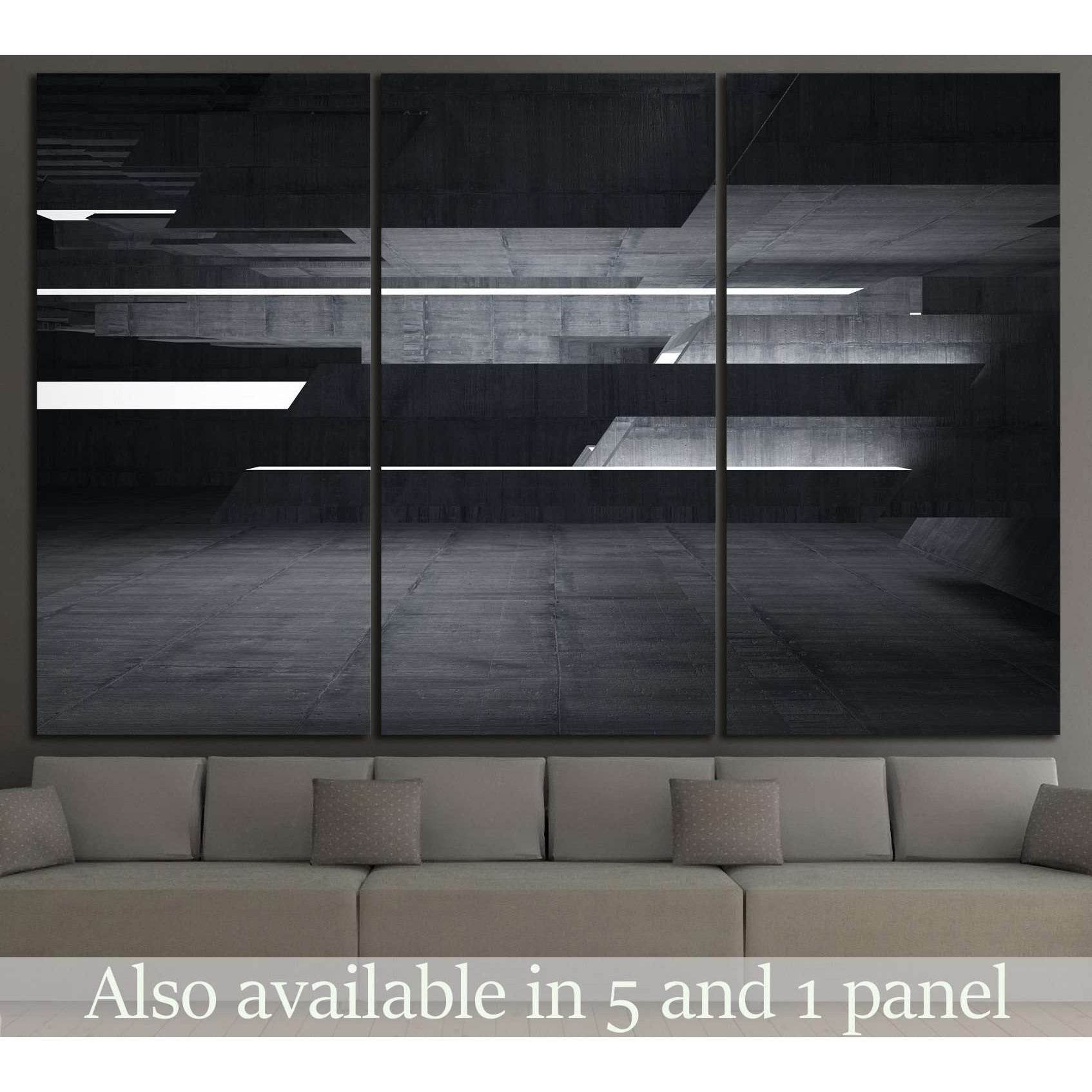 Empty dark abstract №1051 Ready to Hang Canvas Print