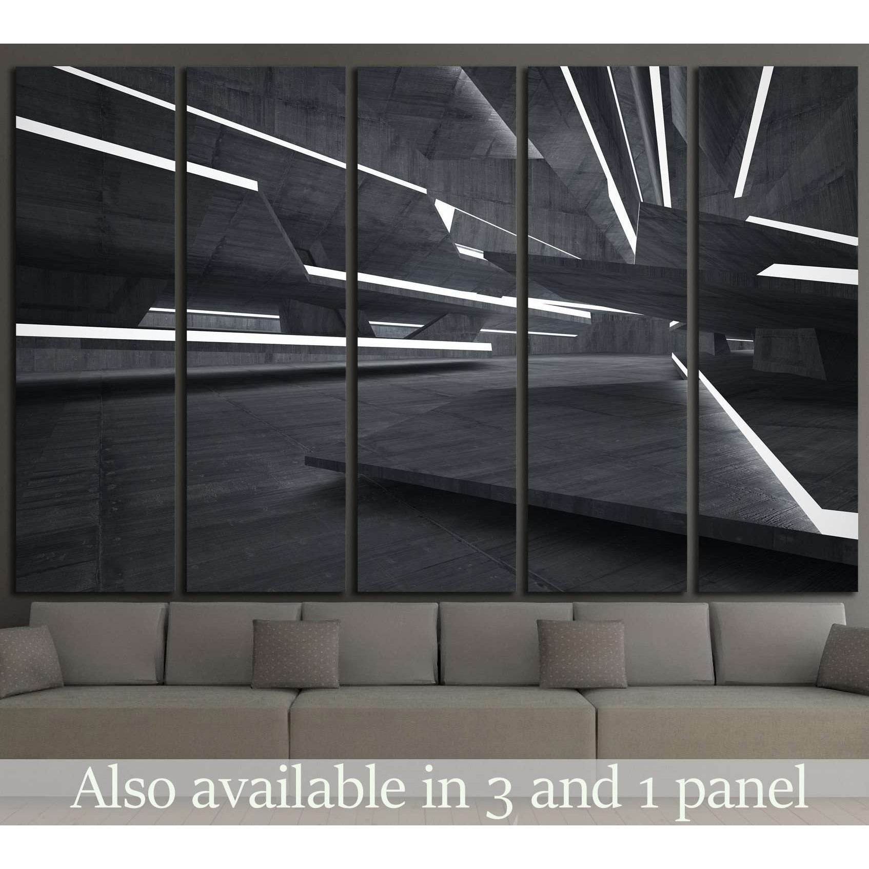 Empty dark abstract №1075 Ready to Hang Canvas Print