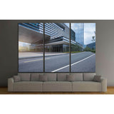 empty road in Shanghai town Square №1574 Ready to Hang Canvas Print