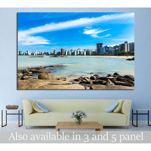 Espirito Santo, Brazil №1027 Ready to Hang Canvas PrintCanvas art arrives ready to hang, with hanging accessories included and no additional framing required. Every canvas print is hand-crafted, made on-demand at our workshop and expertly stretched around