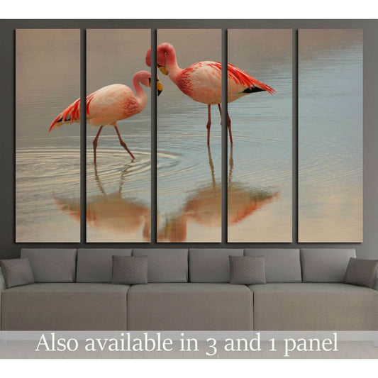 evening flamingo №2334 Ready to Hang Canvas PrintCanvas art arrives ready to hang, with hanging accessories included and no additional framing required. Every canvas print is hand-crafted, made on-demand at our workshop and expertly stretched around 100%
