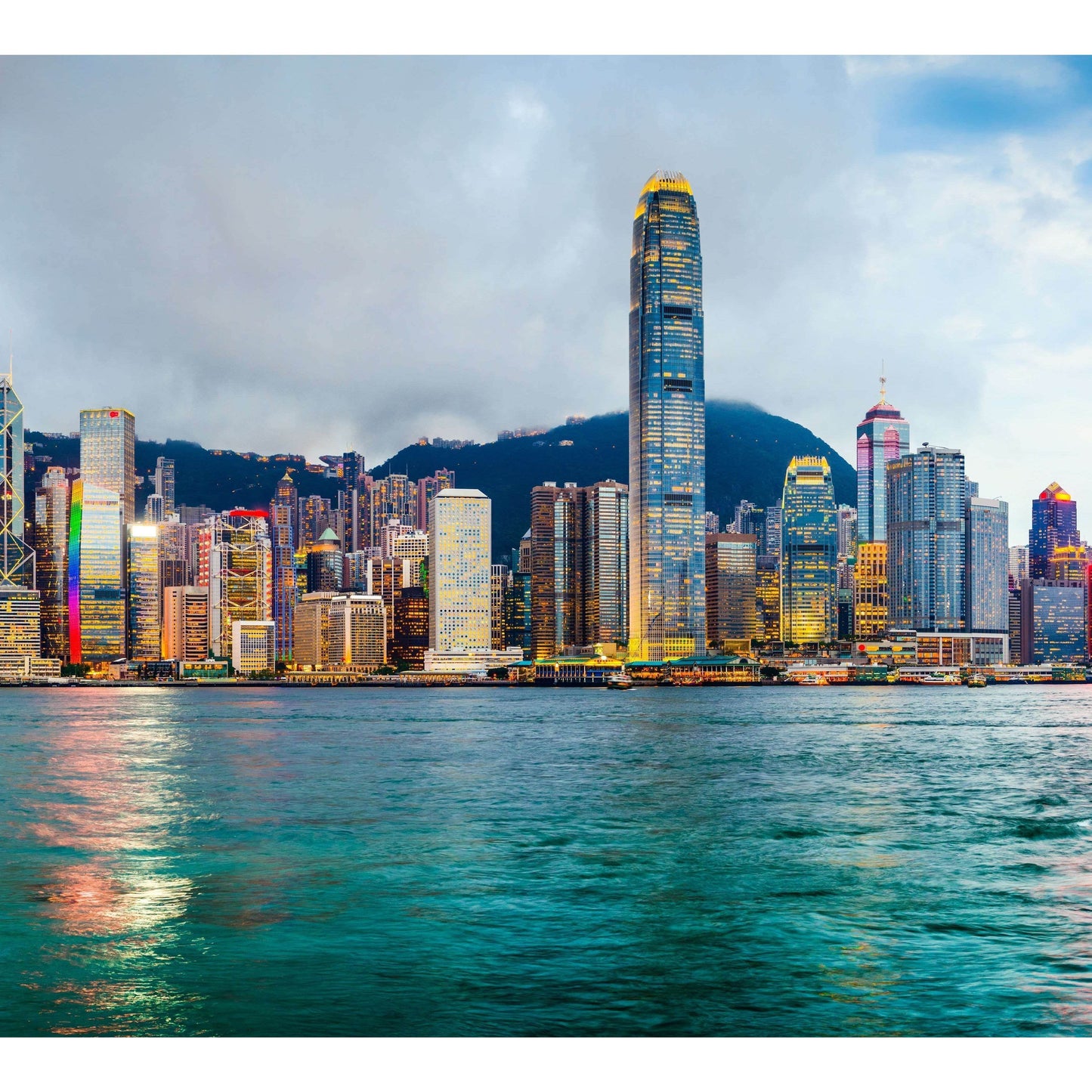 Extra Large panorama Hong Kong, China №51 Ready to Hang Canvas Print - Zellart Canvas Prints ALL_Products, s-51