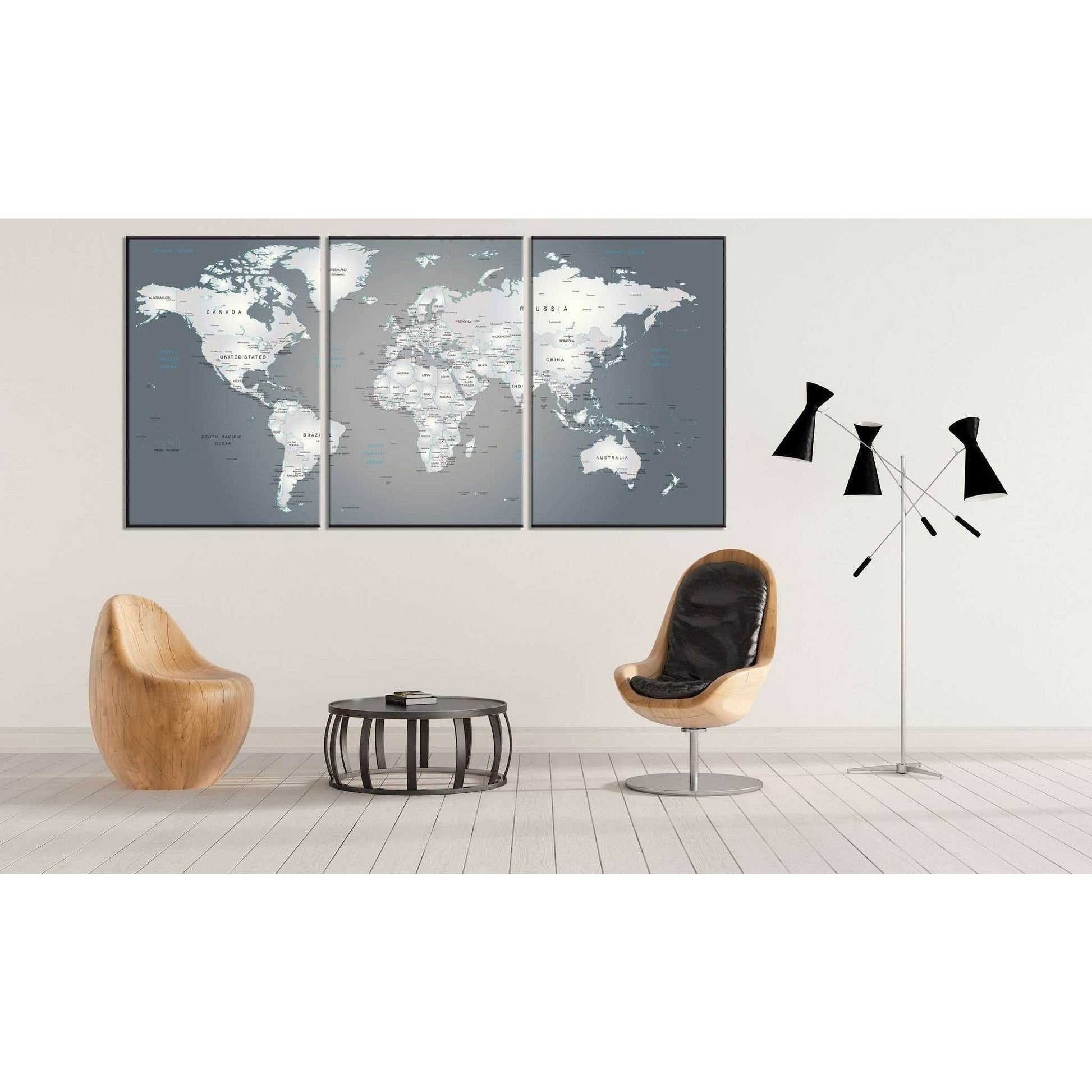 Metallic Large World Map for Office Wall DecorDecorate your walls with a stunning Matallic World Map Canvas Art Print from the world's largest art gallery. Choose from thousands of World Map artworks with various sizing options. Choose your perfect art pr