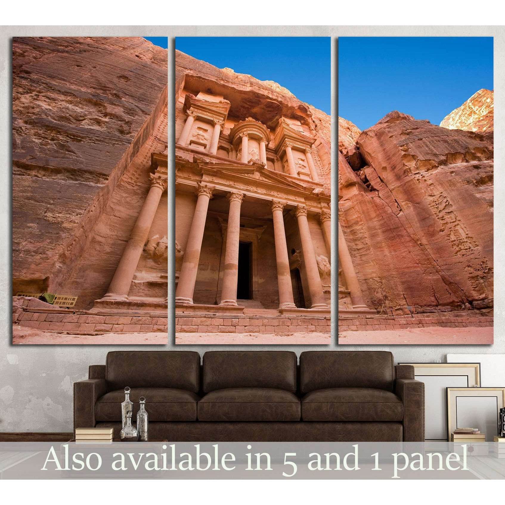 facade in Petra Jordan №858 Ready to Hang Canvas Print - Zellart Canvas Prints ALL_Products, s-858