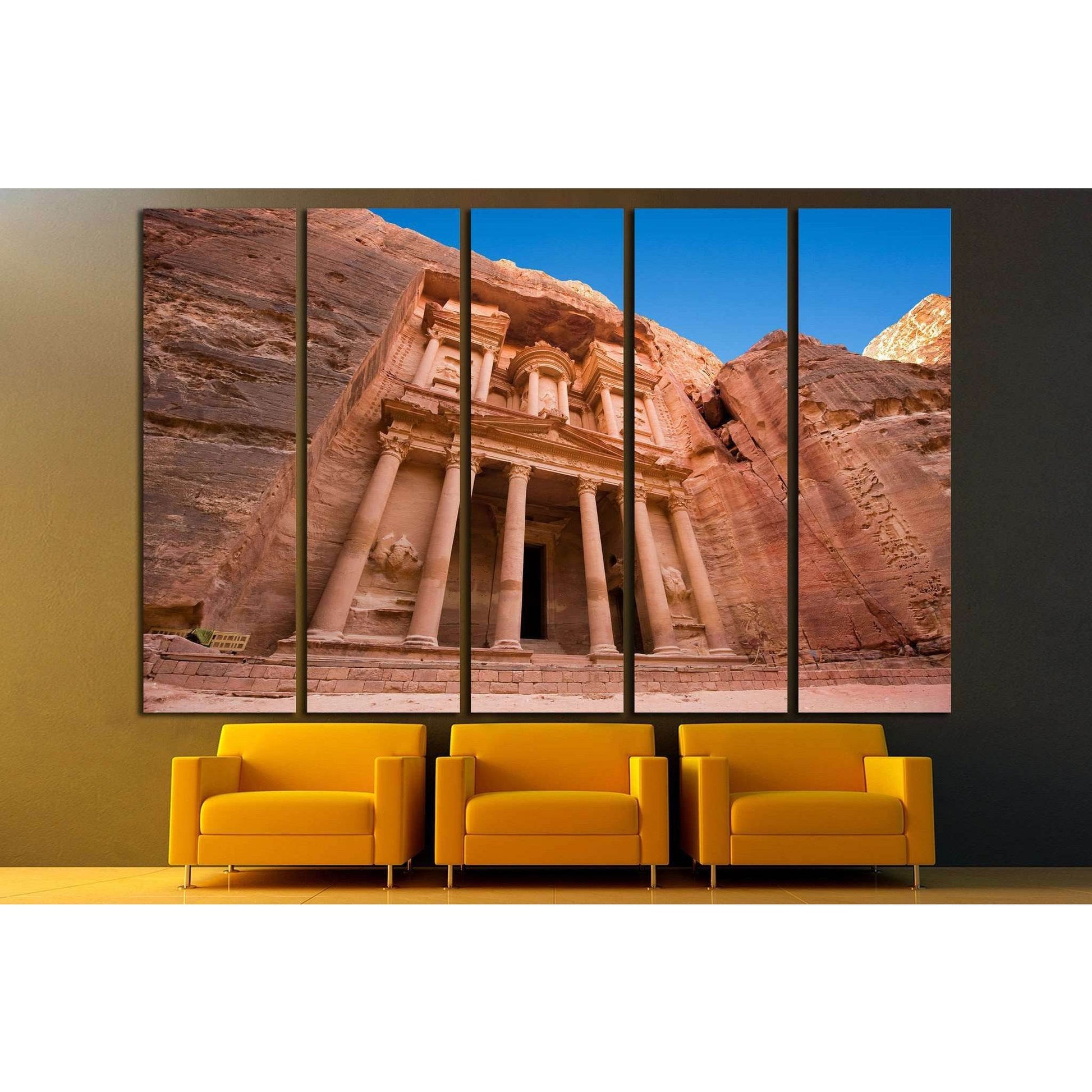 facade in Petra Jordan №858 Ready to Hang Canvas Print - Zellart Canvas Prints ALL_Products, s-858