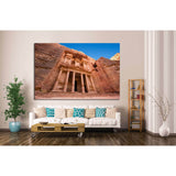facade in Petra Jordan №858 Ready to Hang Canvas Print