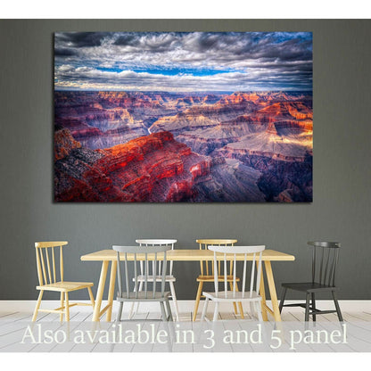 famous view of Grand Canyon , Arizona, USA №1984 Ready to Hang Canvas Print - Zellart Canvas Prints ALL_Products, s-1984
