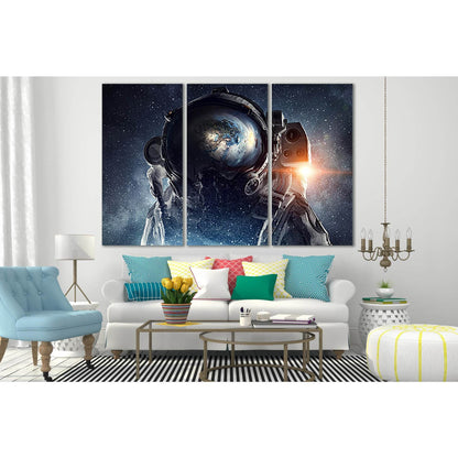 Fantastic Astronaut №SL416 Ready to Hang Canvas Print - Zellart Canvas Prints 0new, ALL_Products, Astronomy & Space Canvas Wall Art