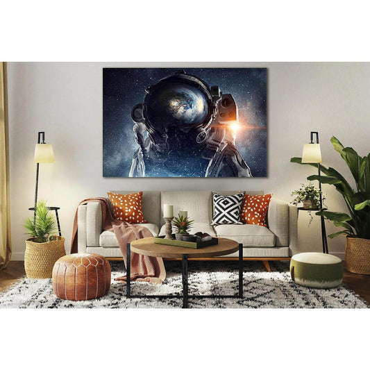 Fantastic Astronaut №SL416 Ready to Hang Canvas Print - Zellart Canvas Prints 0new, ALL_Products, Astronomy & Space Canvas Wall Art