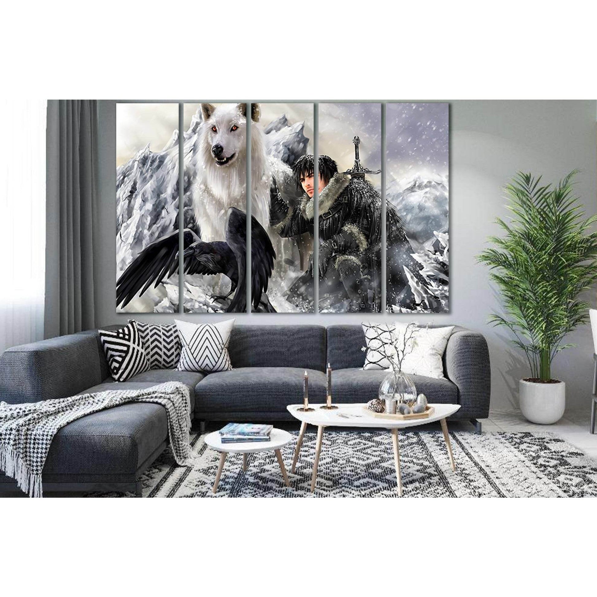 Fantasy A Song Of Ice And Fire №SL1269 Ready to Hang Canvas Print - Zellart Canvas Prints 0new, ALL_Products, Fantasy And Sci Fi Wall Art