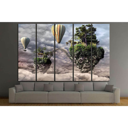 fantasy buildings №707 Ready to Hang Canvas Print - Zellart Canvas Prints ALL_Products, s-707