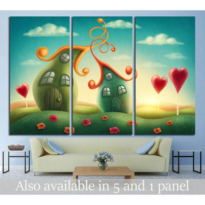 Fantasy houses №710 Ready to Hang Canvas Print - Zellart Canvas Prints ALL_Products, s-710