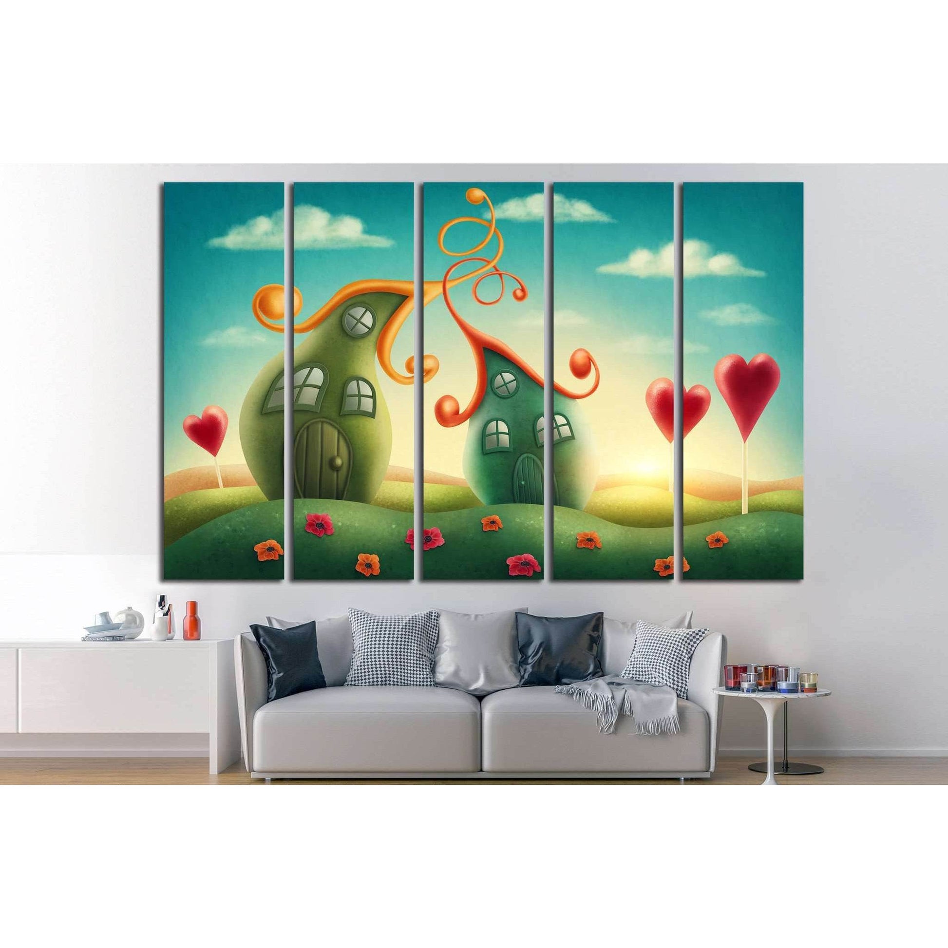 Fantasy houses №710 Ready to Hang Canvas Print - Zellart Canvas Prints ALL_Products, s-710